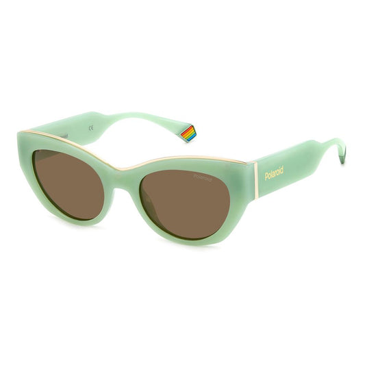 Polaroid Sonnenbrille aus grünem Harz