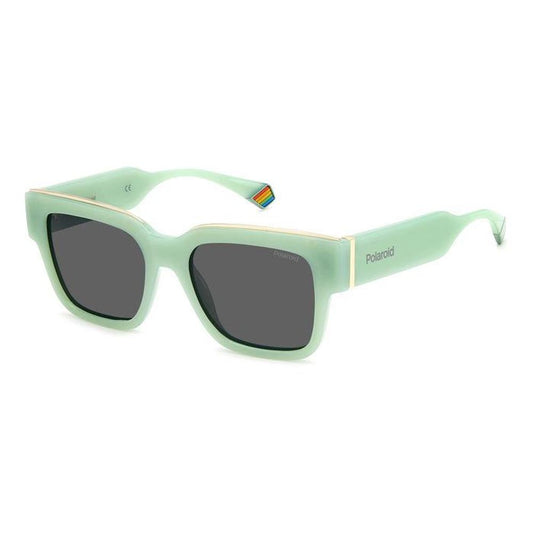 Polaroid Sonnenbrille aus grünem Harz