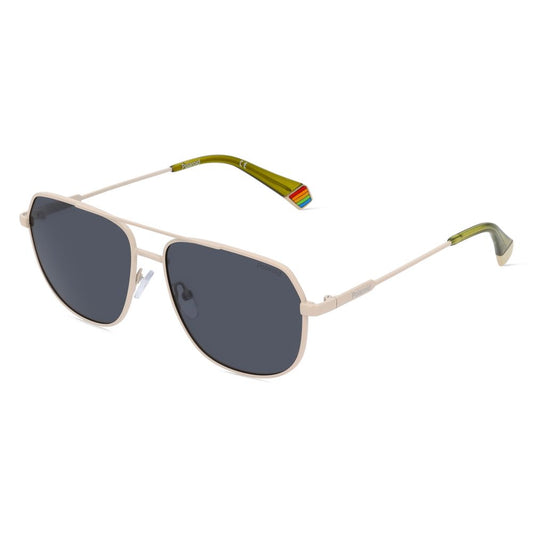 Polaroid Sonnenbrille aus grauem Metall
