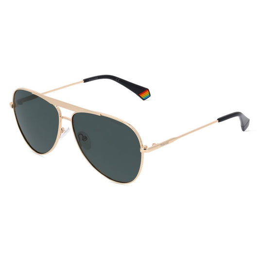 Polaroid Sonnenbrille aus goldenem Metall