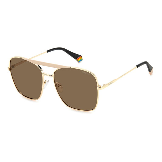 Polaroid Sonnenbrille aus grauem Metall