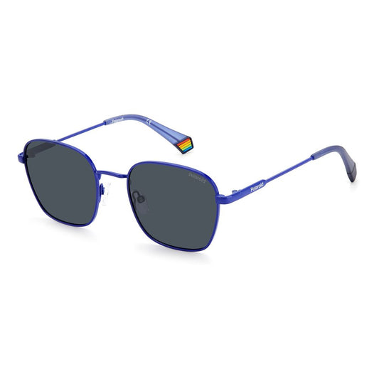 Polaroid – Blaue Edelstahl-Sonnenbrille
