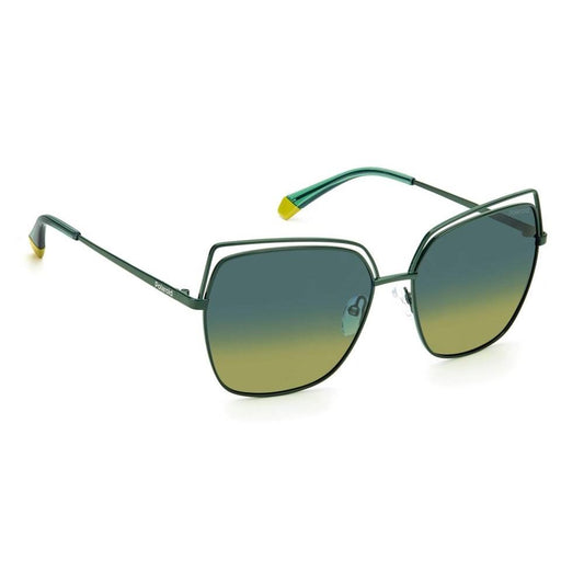 Polaroid Sonnenbrille aus grünem Metall