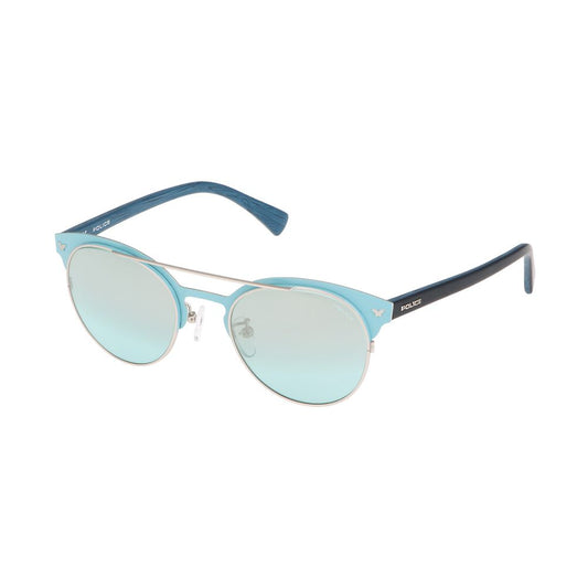 Police Sonnenbrille aus grauem Metall
