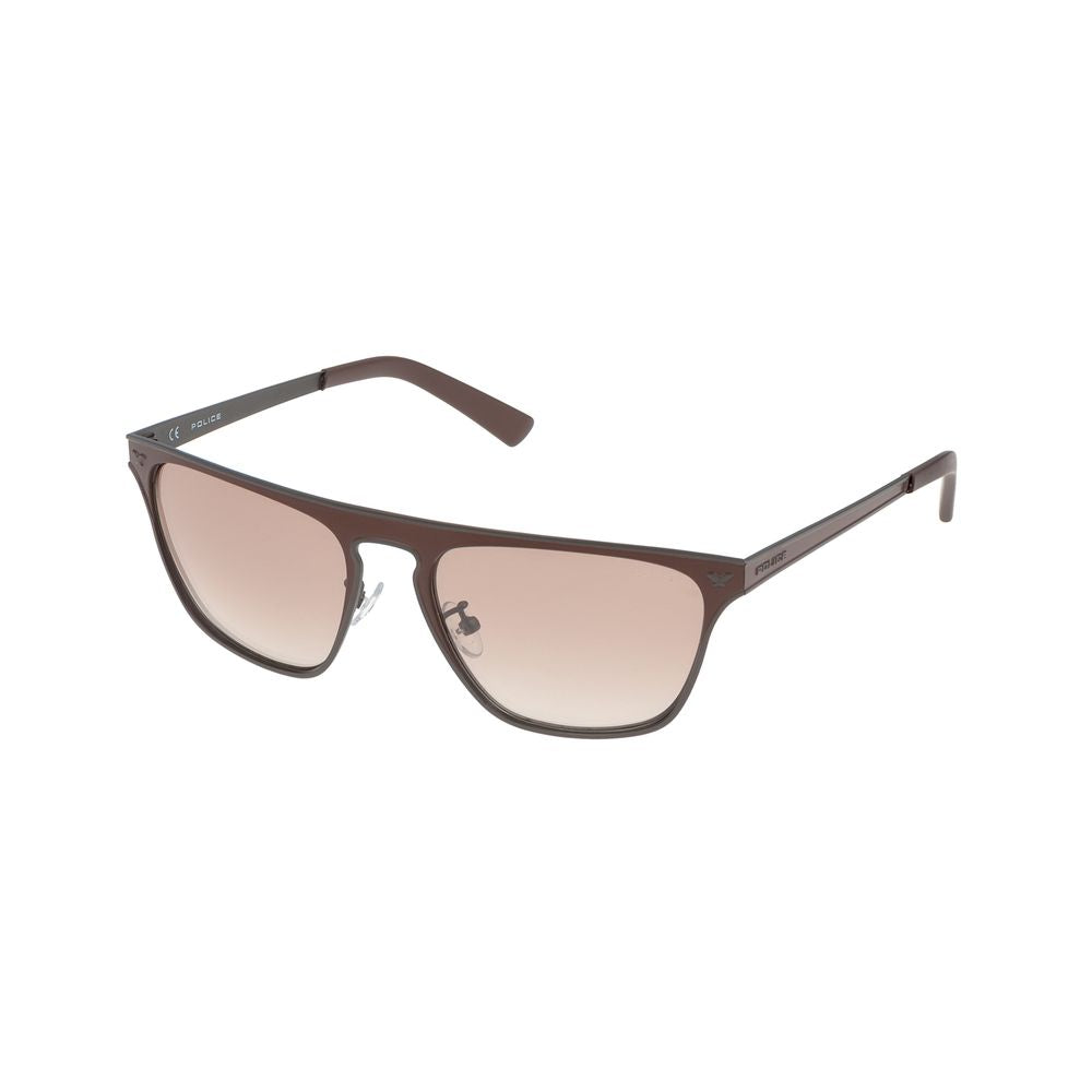 Police Sonnenbrille aus grauem Metall