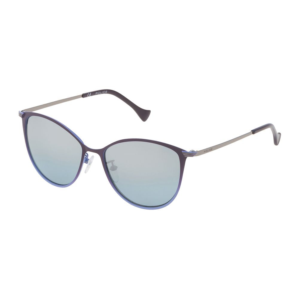 Police Sonnenbrille aus Metall in Blau