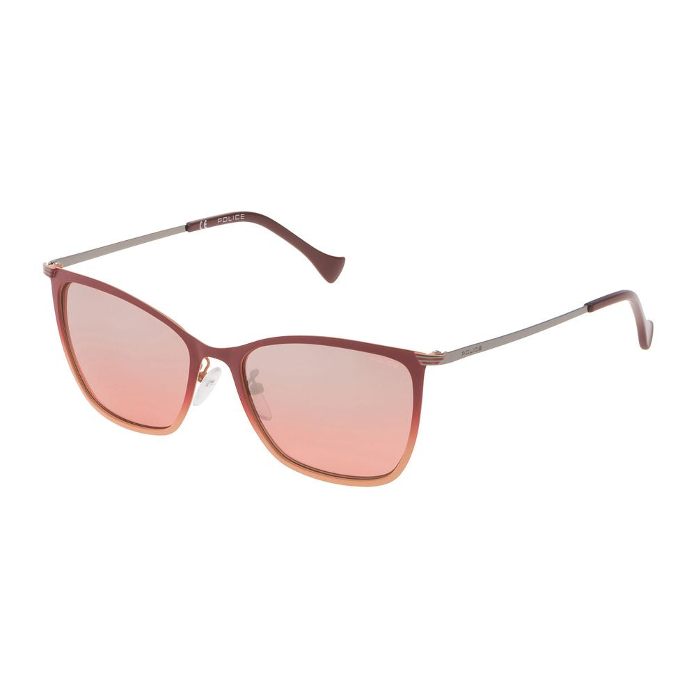 Police Sonnenbrille aus orangefarbenem Metall