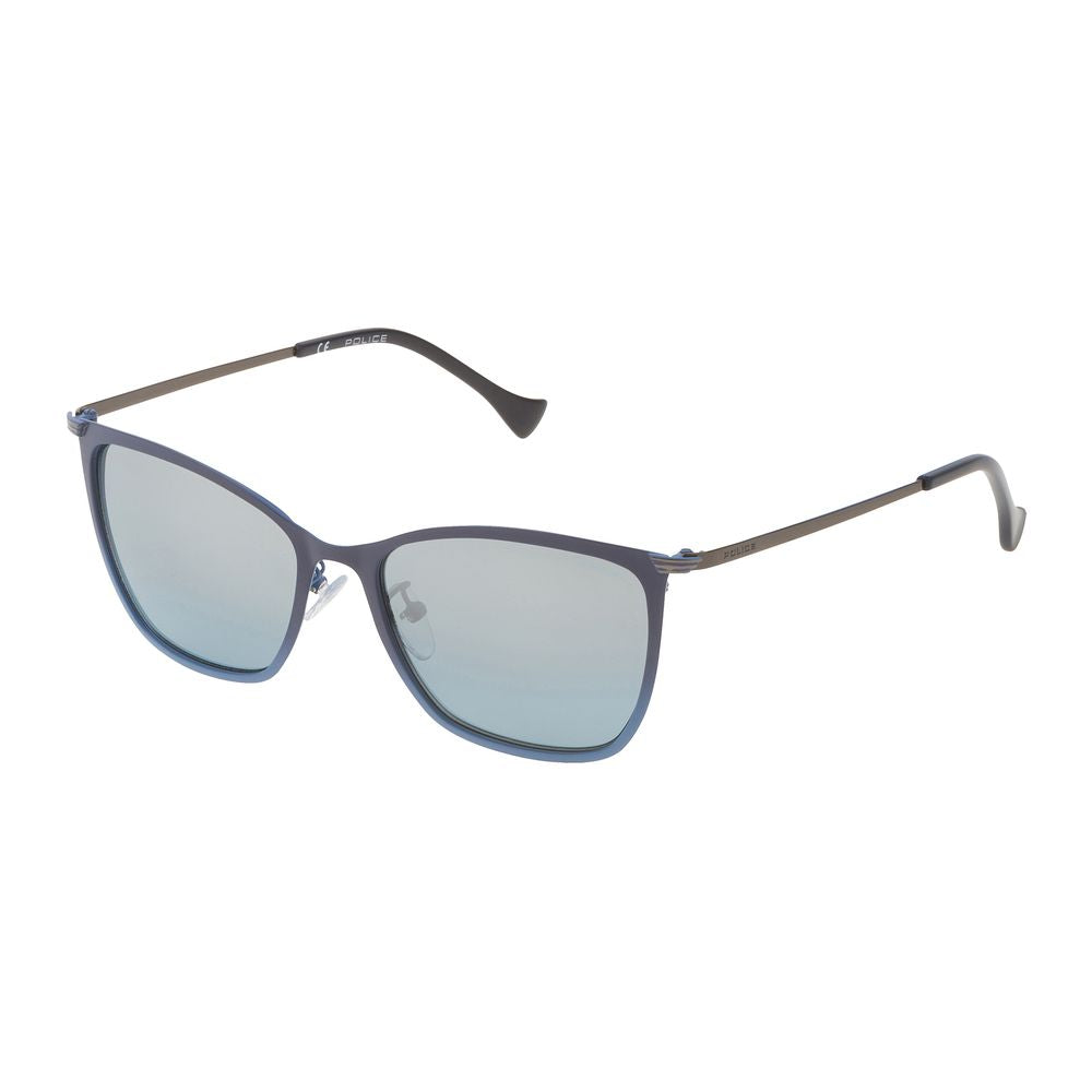 Police Sonnenbrille aus Metall in Blau