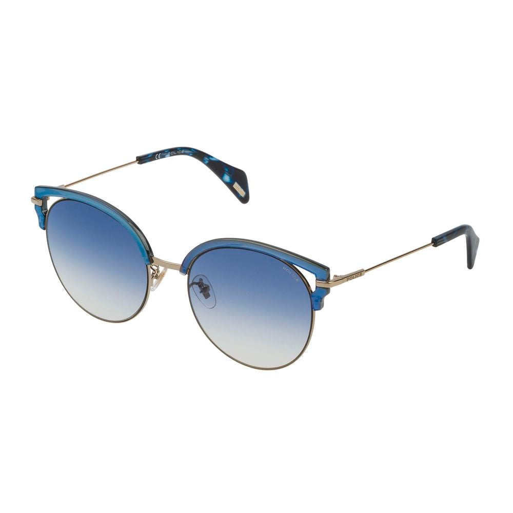 Police Sonnenbrille aus silbernem Metall