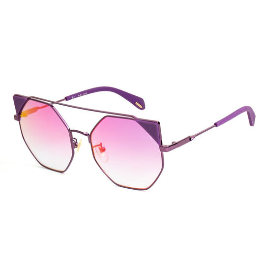 Police Sonnenbrille aus Metall in Lila