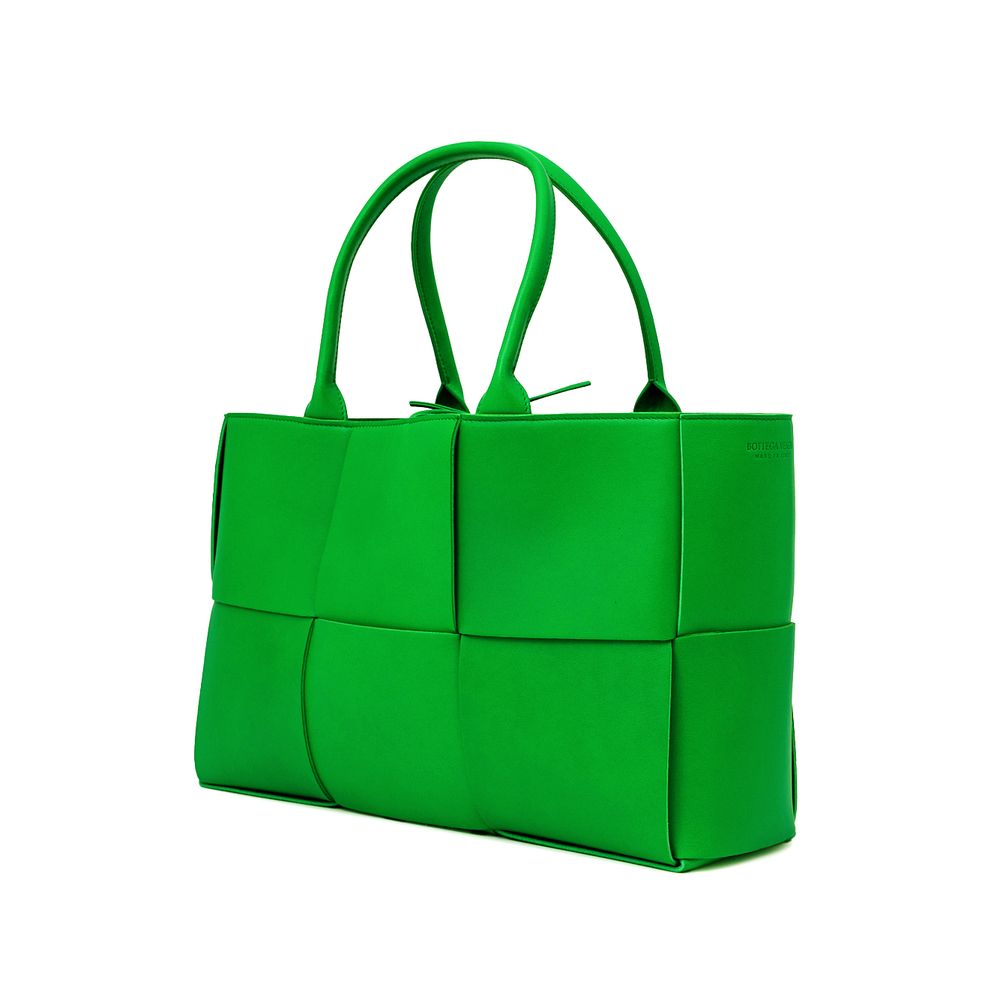 Bottega Veneta Green Leather Handbag