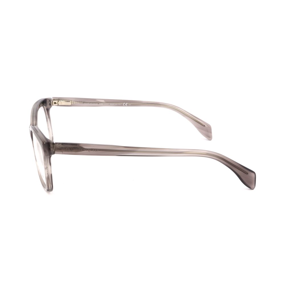 Montatura in acetato grigio Alexander McQueen