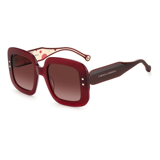 Carolina Herrera Sonnenbrille aus rotem Harz