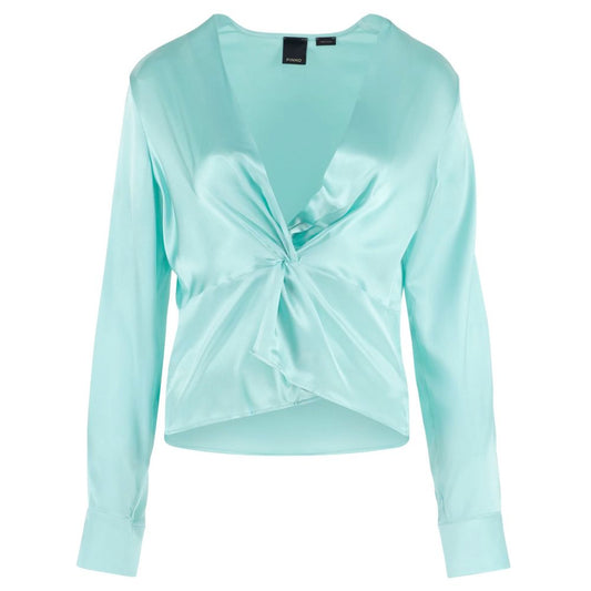 PINKO Green Silk Sweater