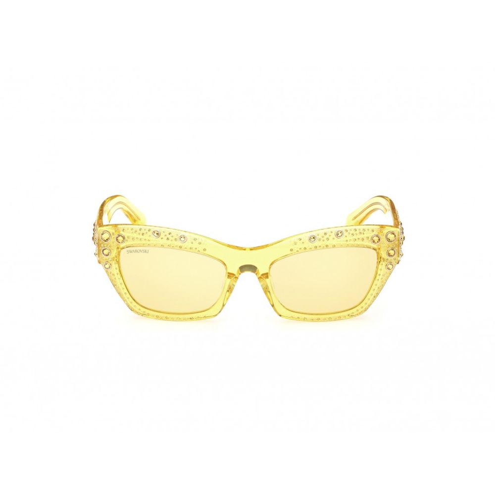 Swarovski Yellow Plastic Sunglasses