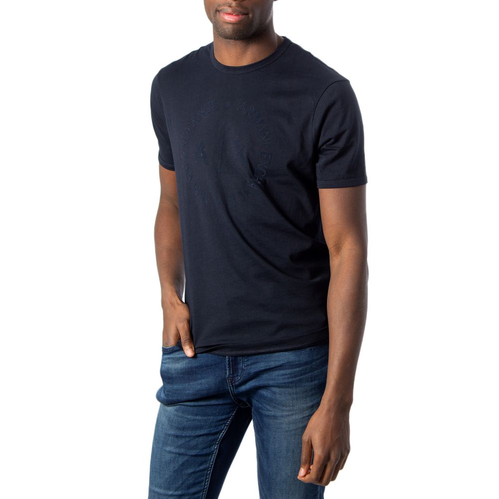 Armani Exchange Blue Cotton T-Shirt