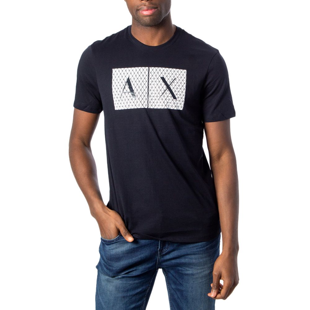 Armani Exchange Blue Cotton T-Shirt