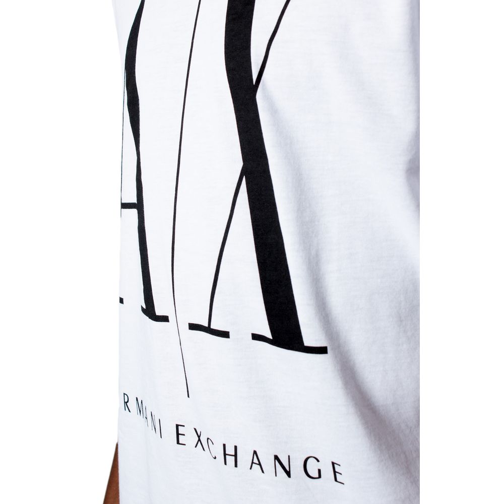 Armani Exchange White Cotton T-Shirt