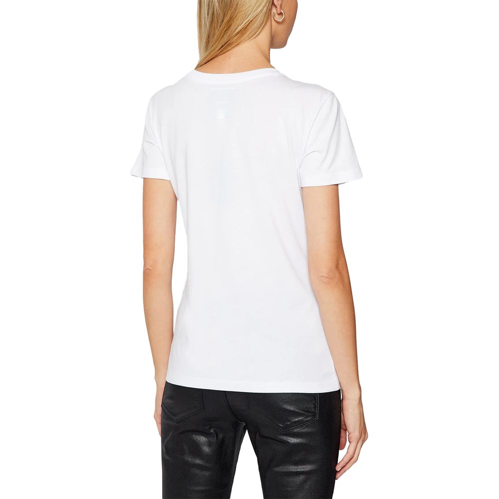 Armani Exchange White Cotton Tops & T-Shirt