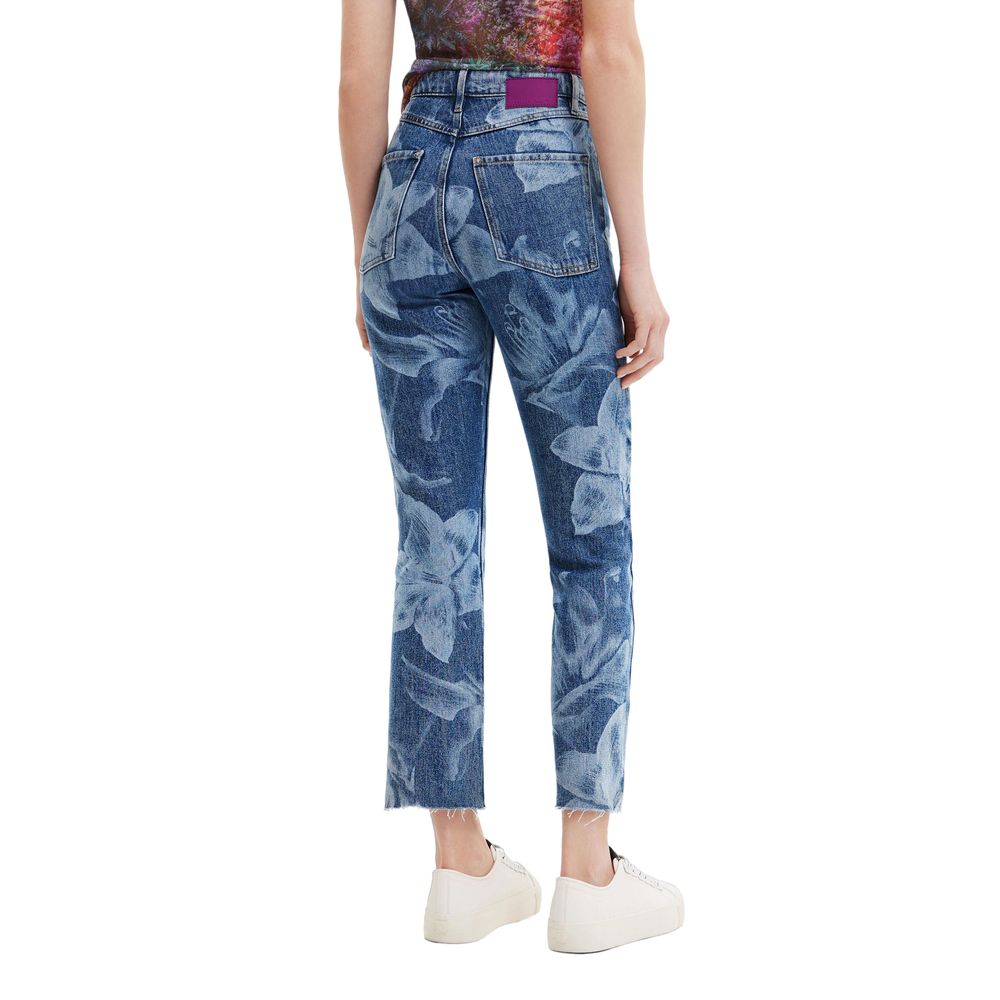 Desigual Blue Cotton Jeans & Pant