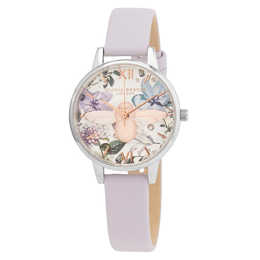 Olivia Burton Purple Synthetic Leather Watch