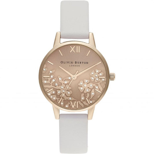 Olivia Burton White Synthetic Leather Watch