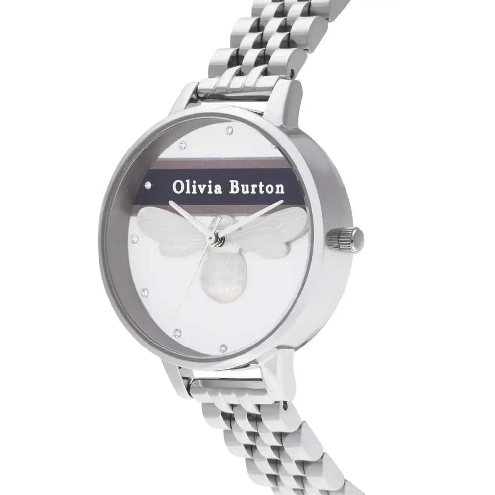 Olivia Burton Silver Steel Watch