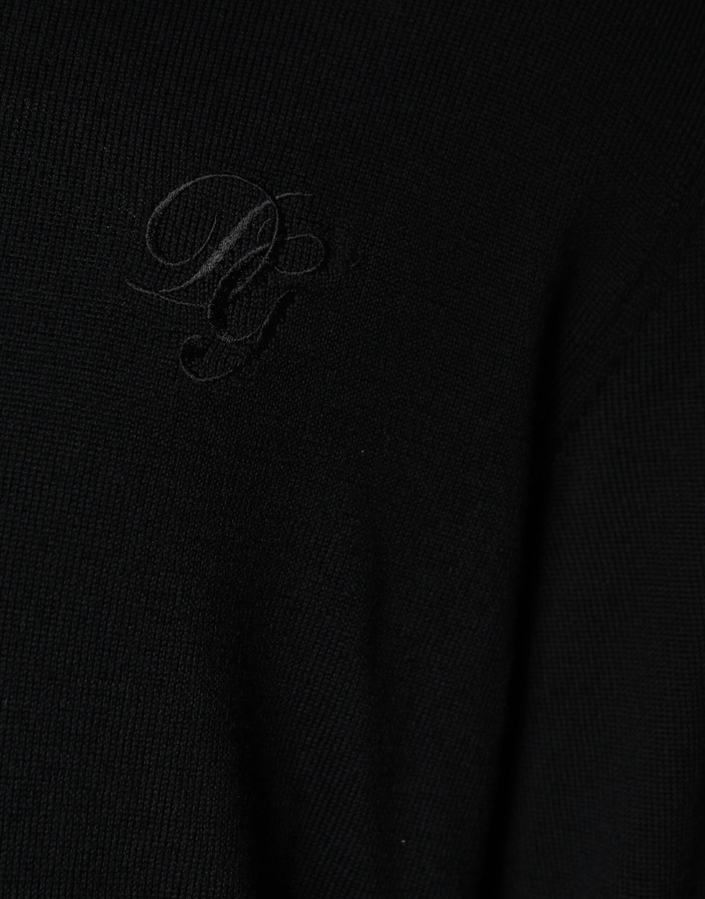Dolce &amp; Gabbana Maglione girocollo in maglia di lana nera