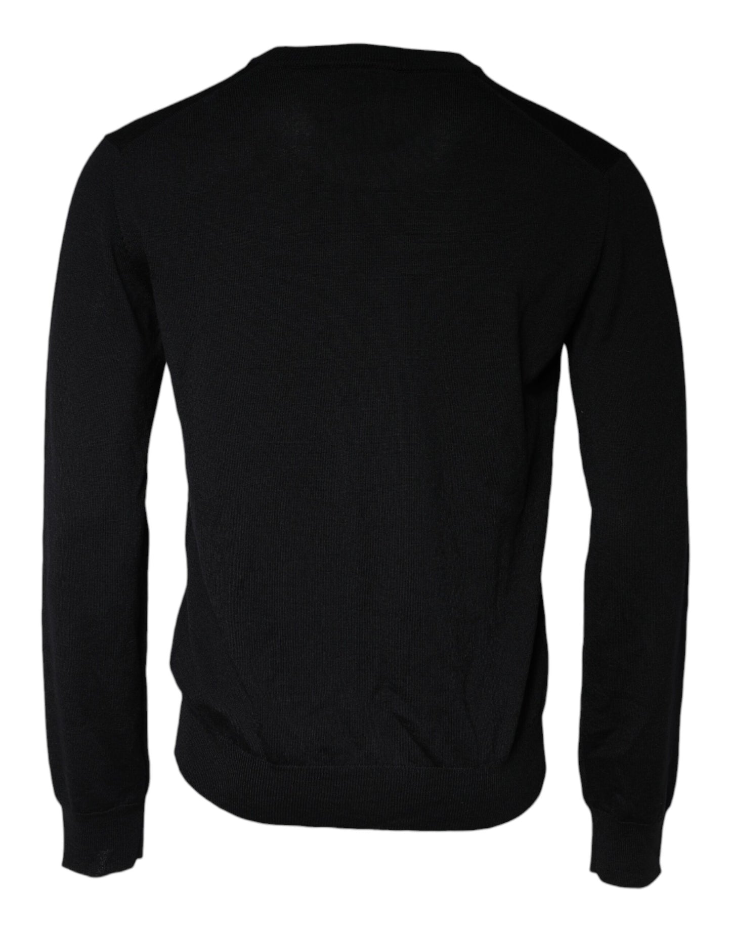 Dolce &amp; Gabbana Maglione girocollo in maglia di lana nera