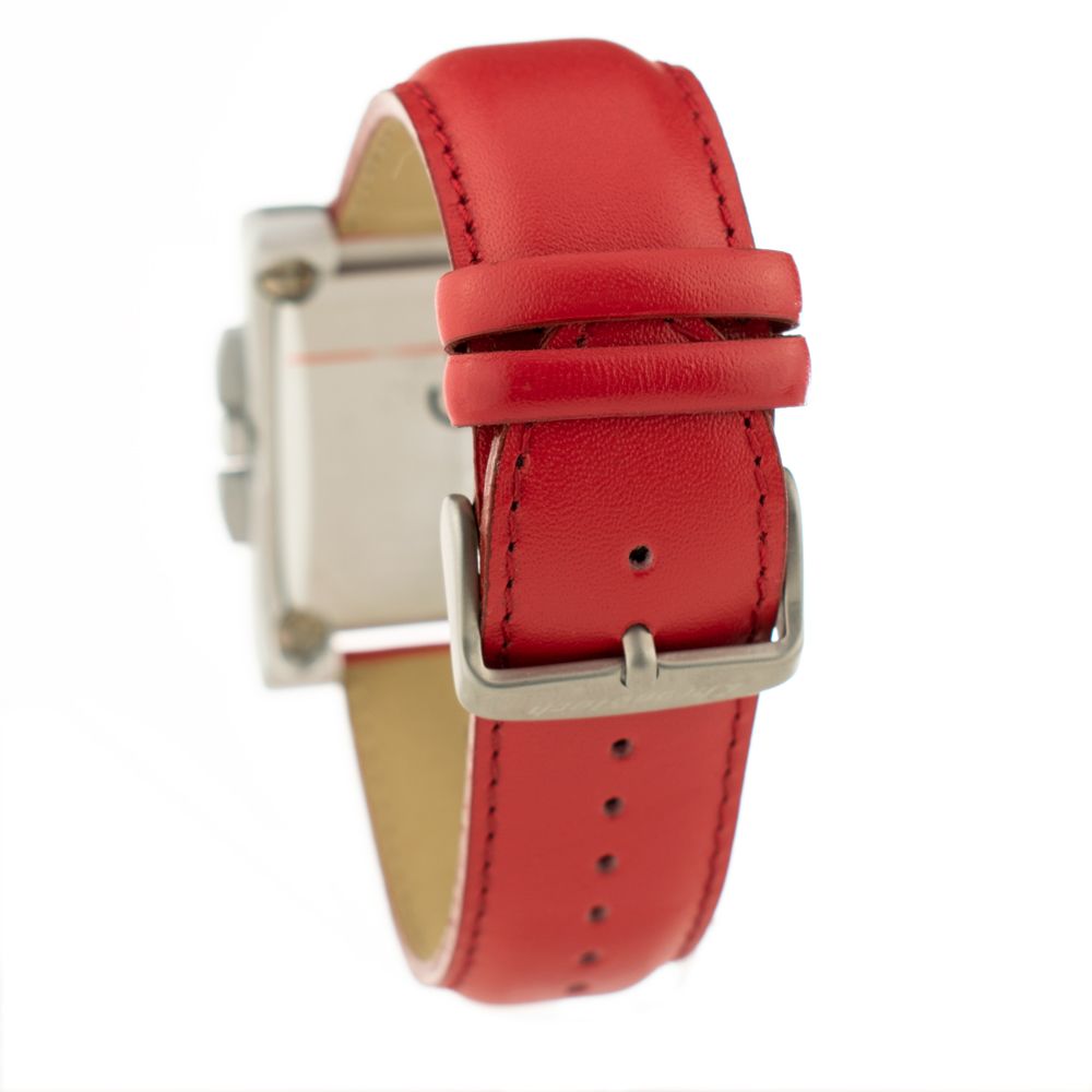 Chronotech Red Leather Watch