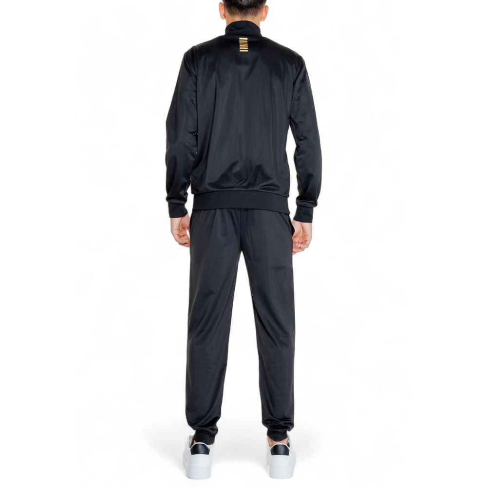 EA7 Emporio Armani Black Polyester Sweatsuit