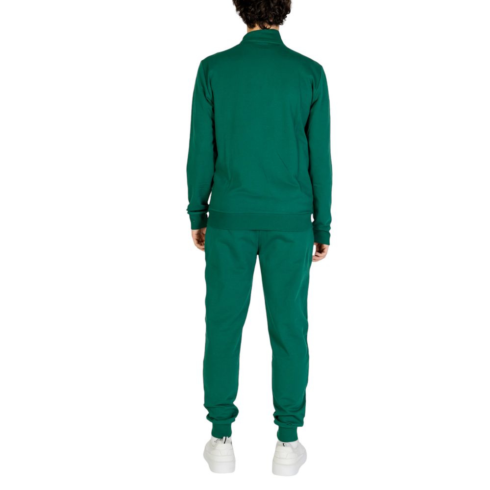 EA7 Emporio Armani Green Cotton Sweatsuit