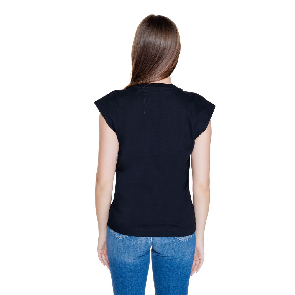 Guess Black Cotton Tops & T-Shirt