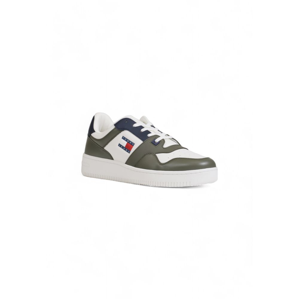 Tommy Hilfiger Green Leather Sneaker