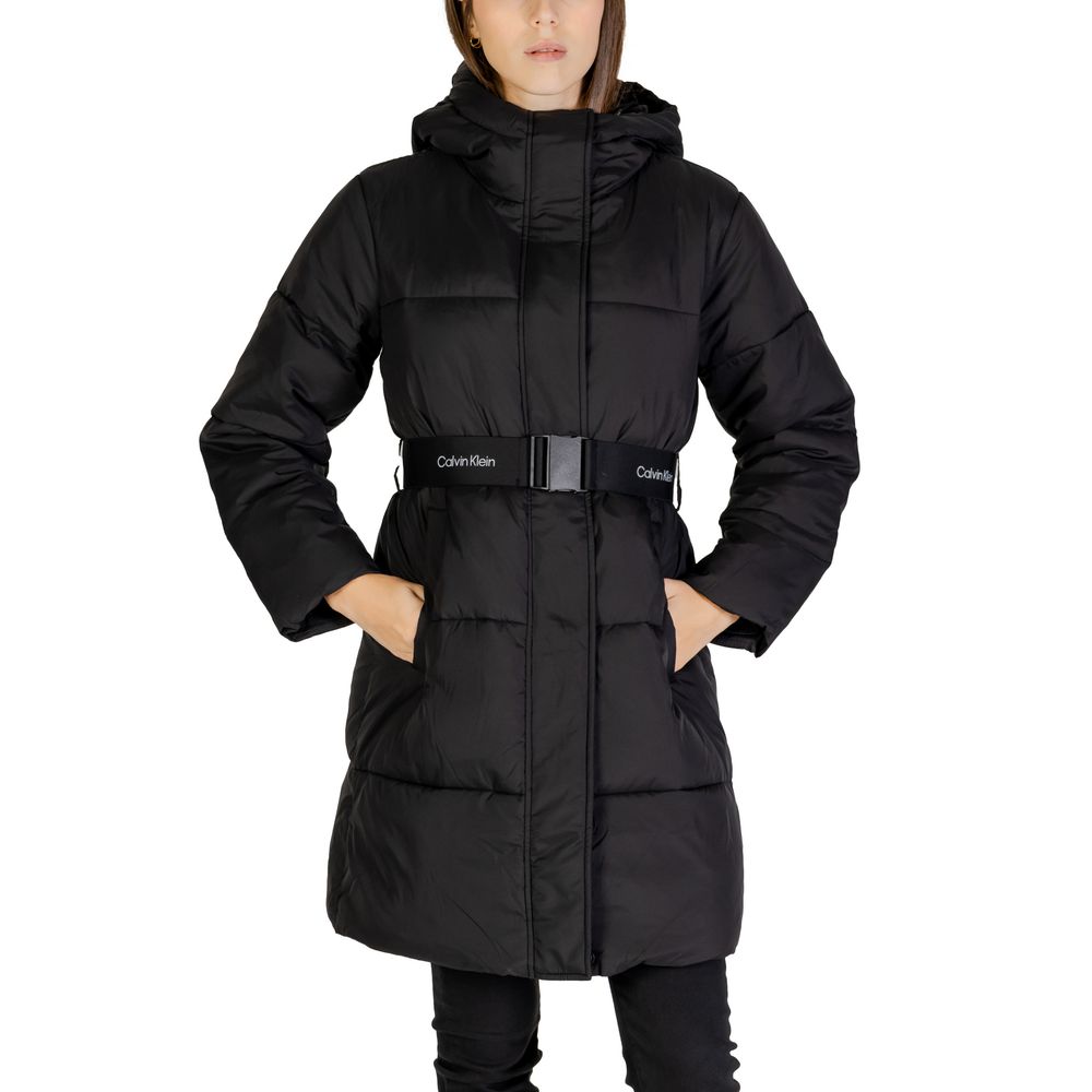 Calvin Klein Jeans Black Nylon Jackets & Coat