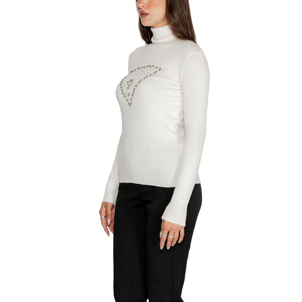 Guess White Viscose Sweater