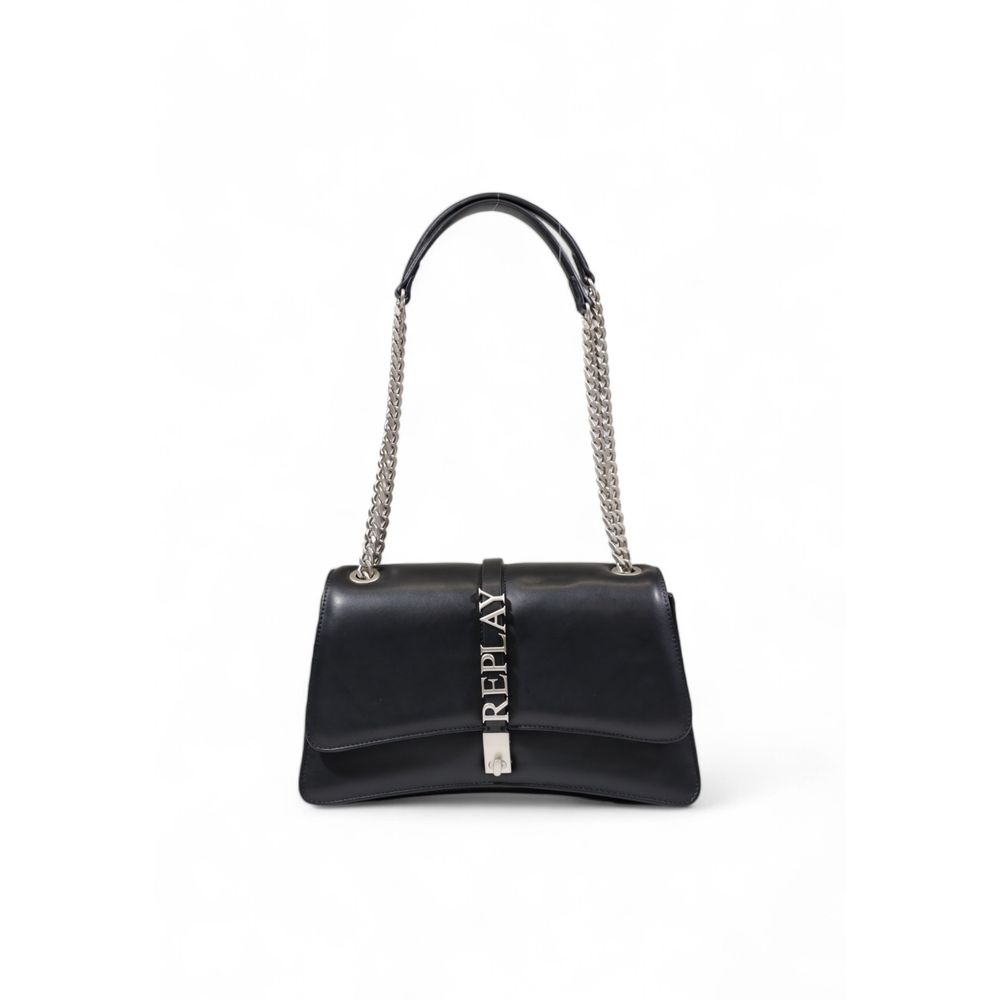 Replay Black Polyester Handbag