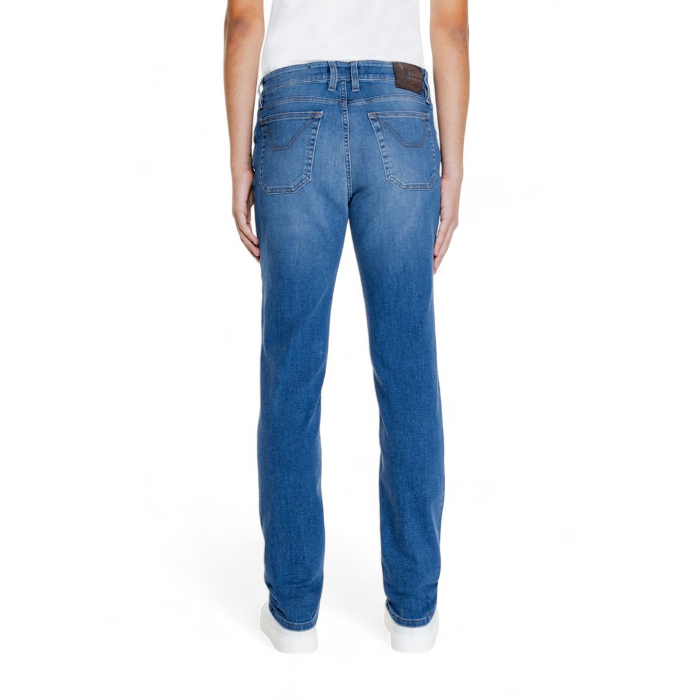 Jeckerson Blue Cotton Jeans & Pant