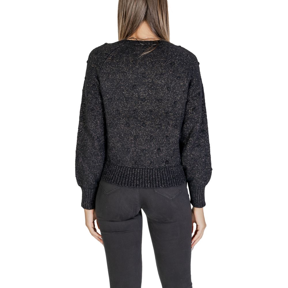 Vila Clothes Black Polyester Sweater