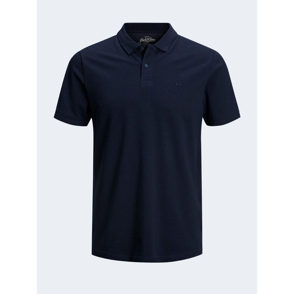 Jack Jones Blue Cotton Polo Shirt