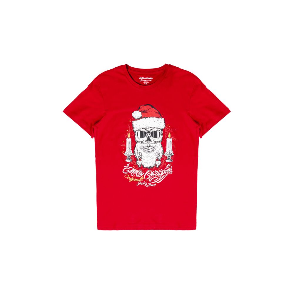 Jack Jones Red Cotton T-Shirt