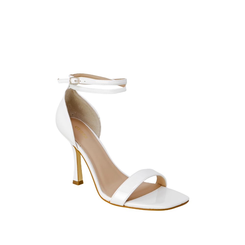 Guess White Polyester Sandal