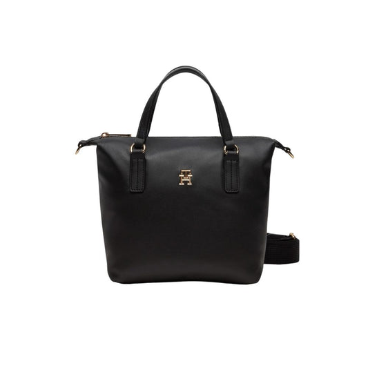 Tommy Hilfiger Black Recycled Polyester Handbag