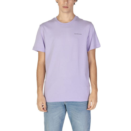 Calvin Klein Jeans Purple Cotton T-Shirt