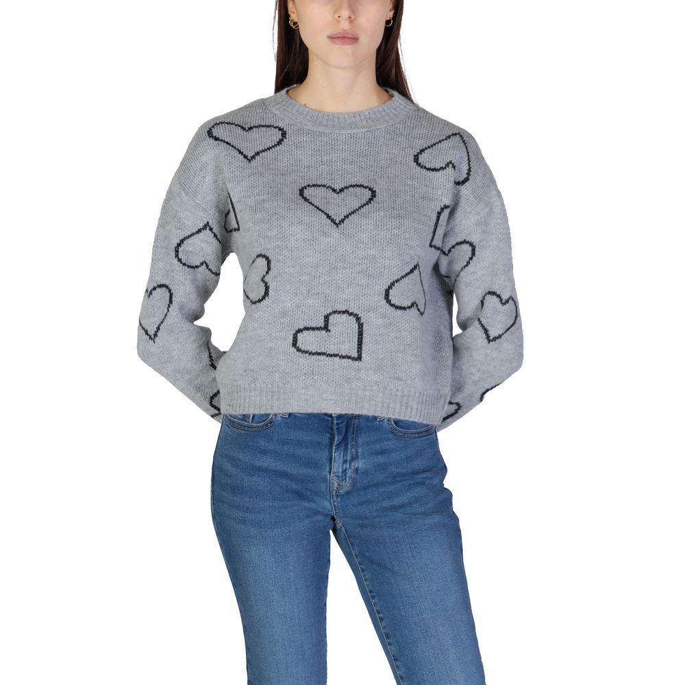 Only Gray Acrylic Sweater