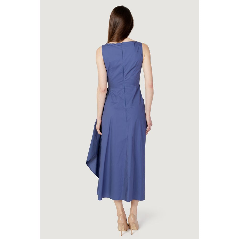 Sandro Ferrone Blue Cotton Dress