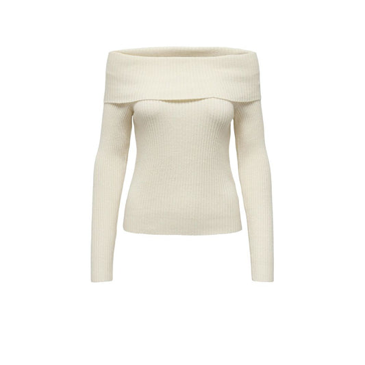 Only Cream Viscose Sweater