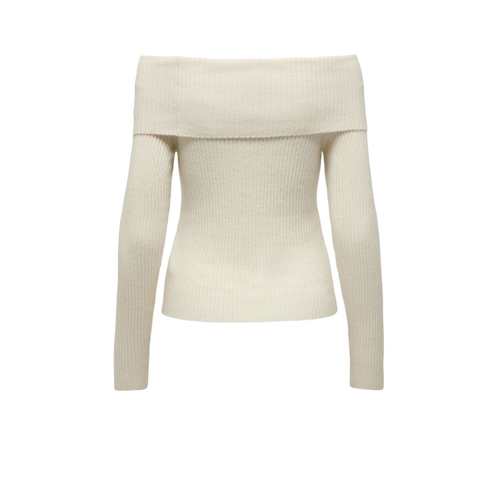 Only Cream Viscose Sweater