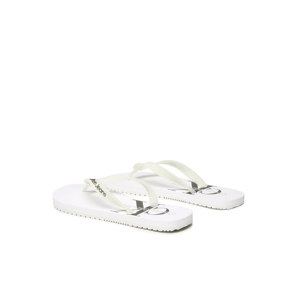 Calvin Klein Jeans White Polyethylene Sandal