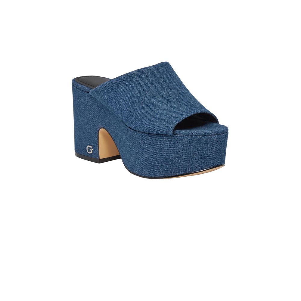 Guess Blue Cotton Wedge